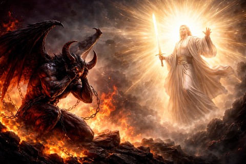 o diabo não tem medo dos homens, ele tem medo de DEUS