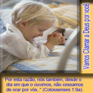 A Oração ou reza, é falar com o Maior Ser do Universo